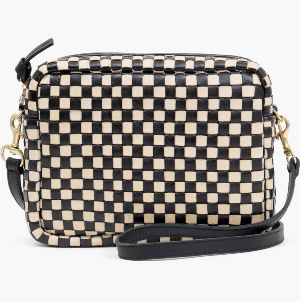 Clare V. Black & Cream Midi Sac
